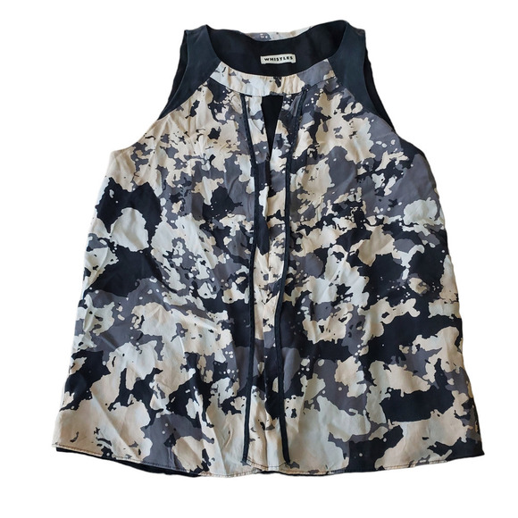 Whistles Sleeveless Silk Floral Top Size 4 - Picture 1 of 10